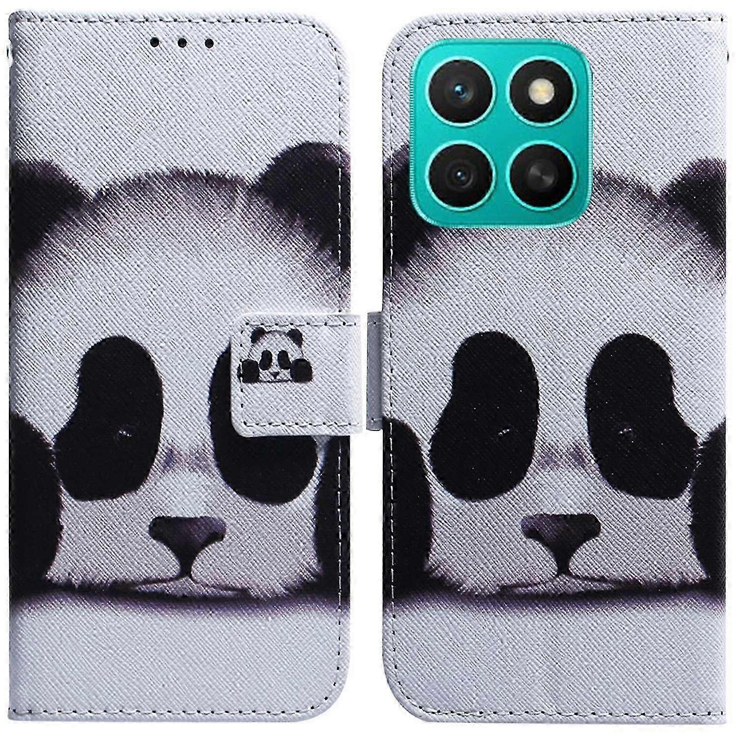 For Honor X8c 4G Wallet Case Pattern Print Leather Phone Cover