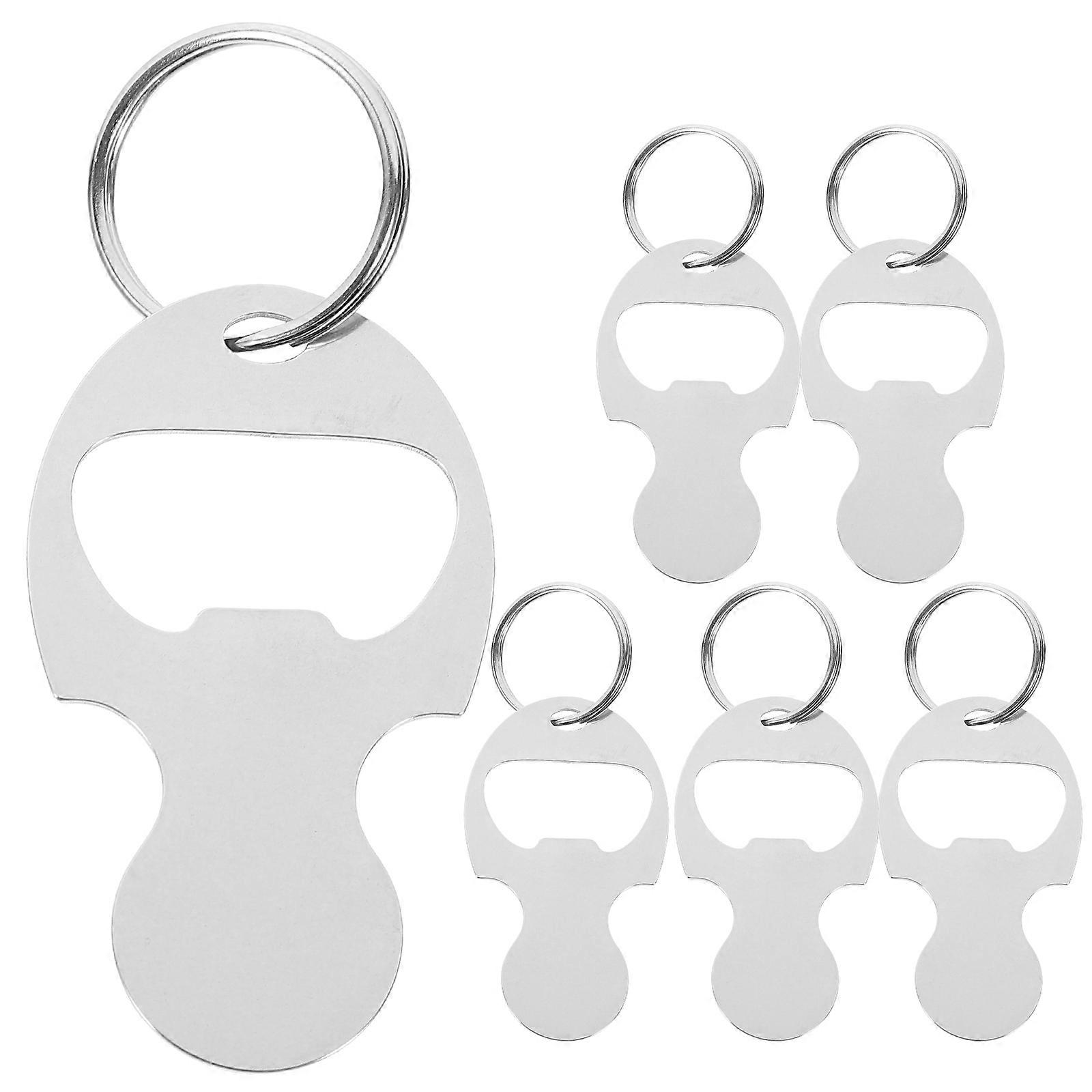 Shopping Cart Token Key Chain Made of Alloy for Convenient Bottle Opener 24Pcs