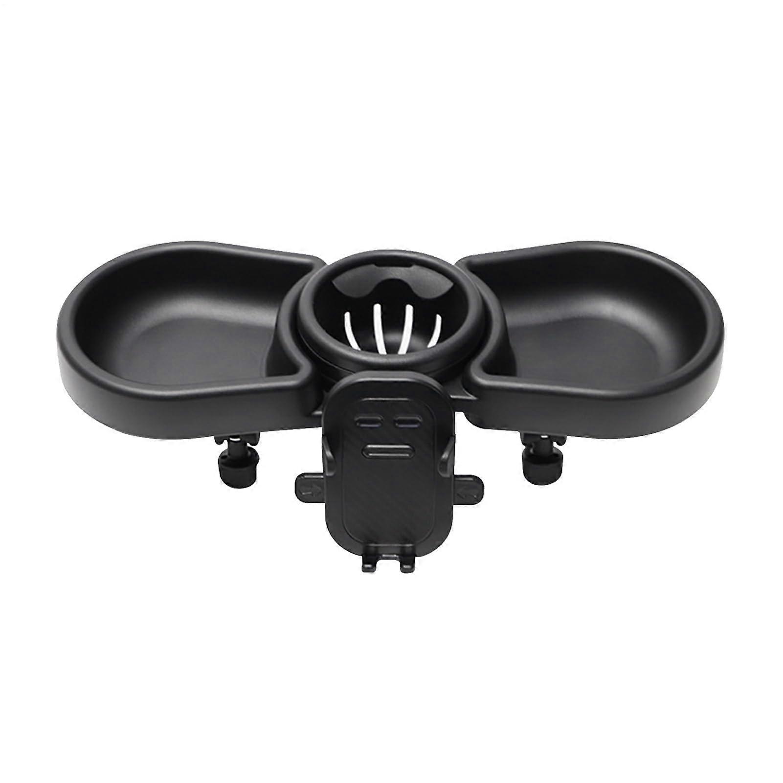 Cup Holder Snack Tray Rotatable Toddler Tray Flexible Stroller Organizer For Most Baby Strollers