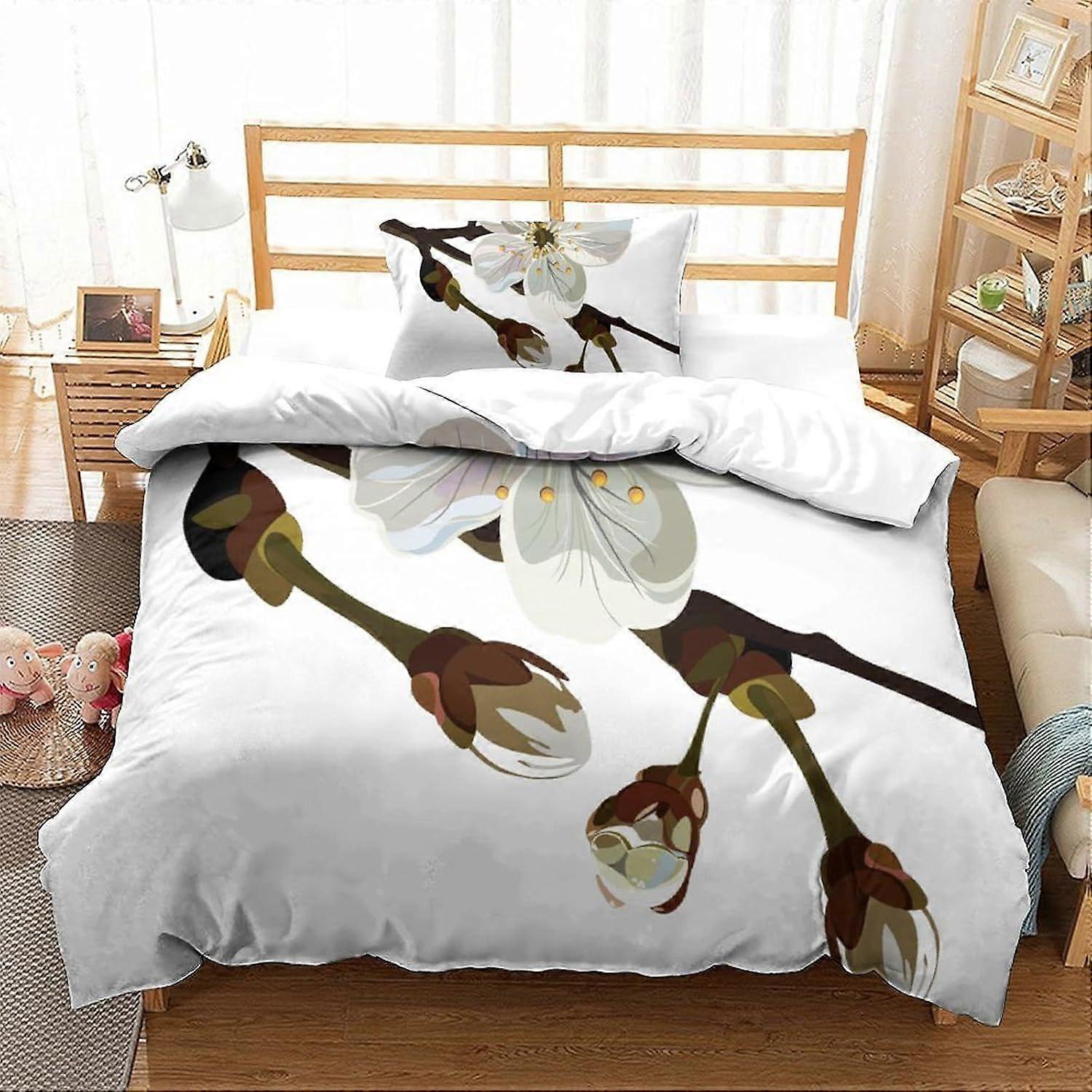 Toy Story Duvet Cover 3 PCS Hotel Quality Quilt Cover Bedding Set Bed Covers with Pillowcases with Zipper Closure Breathable Stylish Comforter 140x200