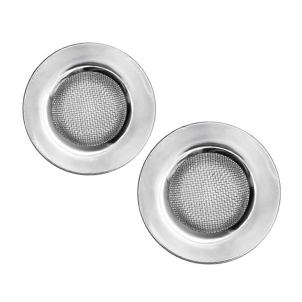 Sink Strainer Bathroom Stainless Steel for Filtering Use 2Pcs Floor Drain Filter