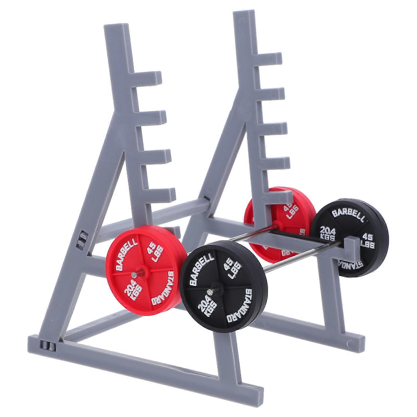 Gym Themed Squat Rack Pen Holder with Mini Barbells for Men 3Sets