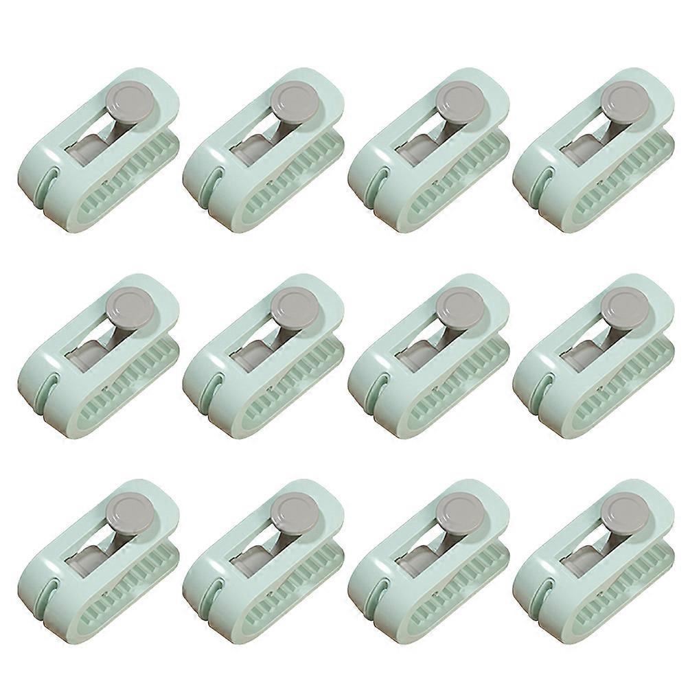 Bed Comforter Clamp Rectangular Quilt Clips for Quilt Green Plastic Prevent Quilt Slipping 2 Sets