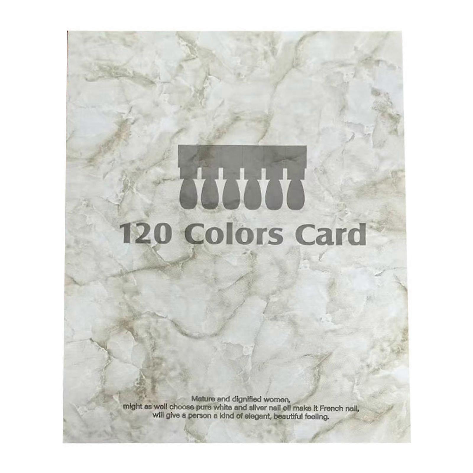 120 Nail Professional Portable Convenient NailsDisplay Chart Nail Sample Display