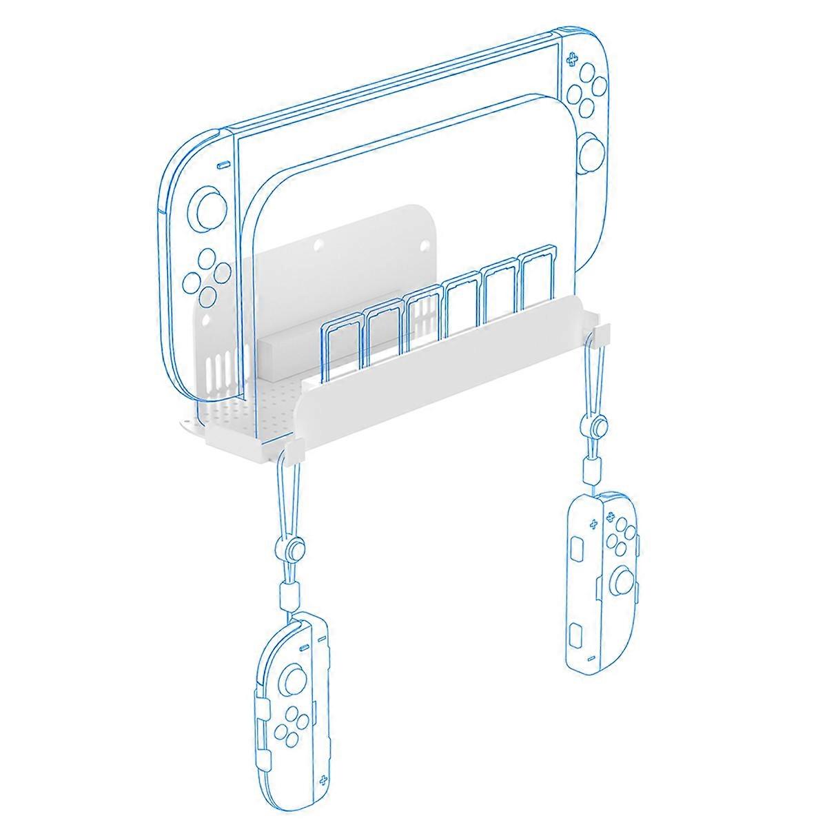Support mural pour console de jeu Switch 2, support mural à suspendre, blanc