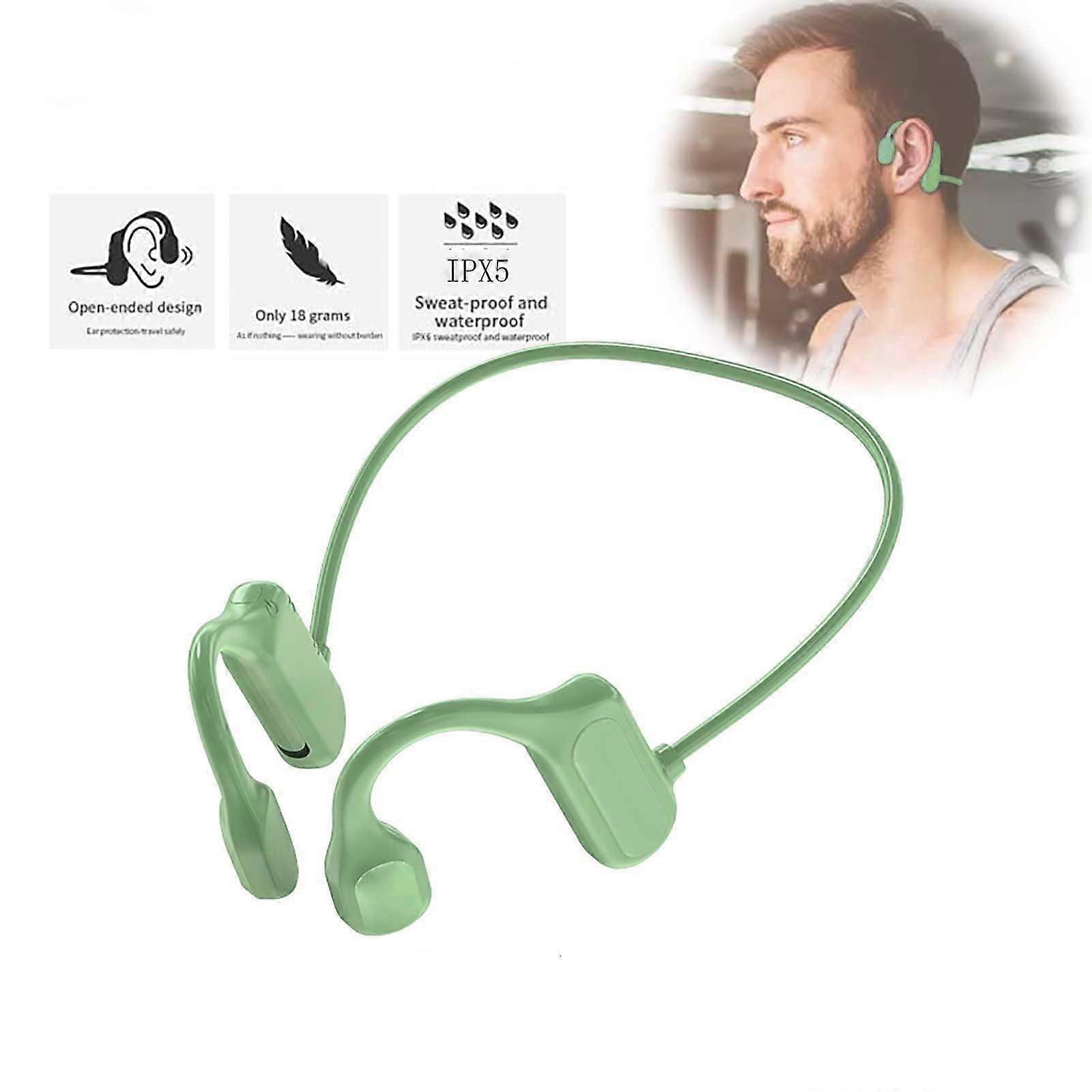 BL09 Wireless Bluetooth 5.2 Headset Concept Bone- Conduction Surround Sound Sweatproof Headset,