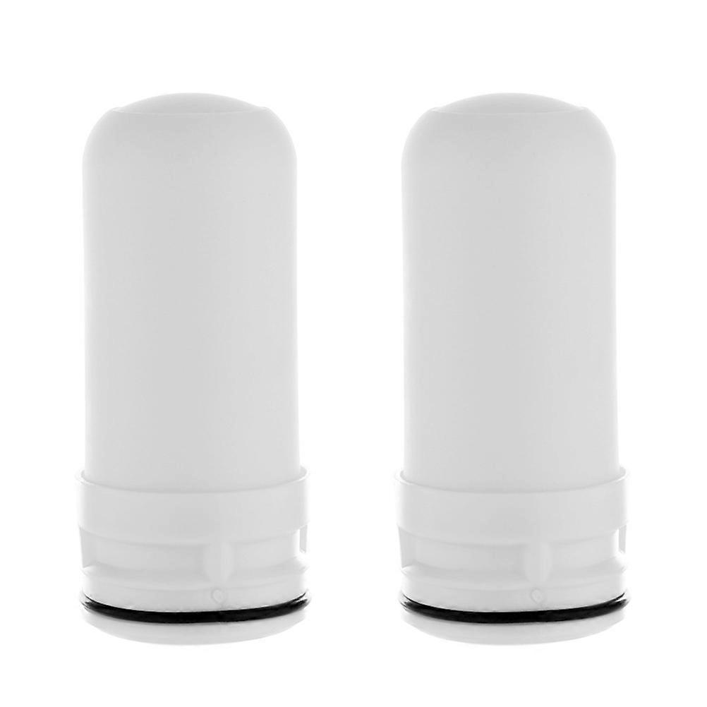 Ceramic Faucet Filter Faucet Water Purifier for Home 2Pcs White