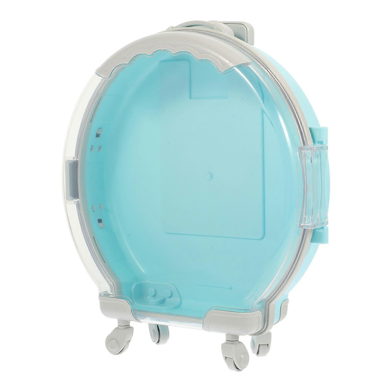 Luggage Case for Doll with Miniature Suitcase Compact Toy Storage Box