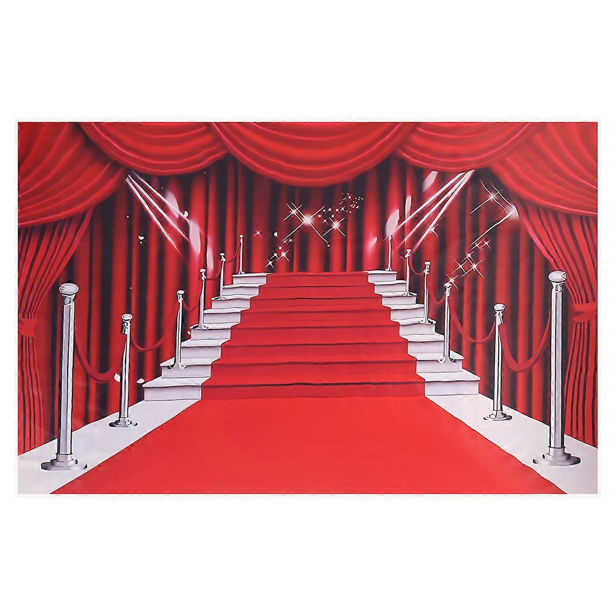 Red Curtain Backdrop Banner, Large Red Carpet Fabric P ography