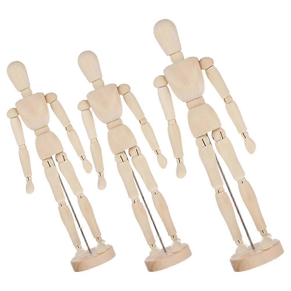 Artists Wooden Mannequin Model for Sketching with Movable Joints 9Pcs