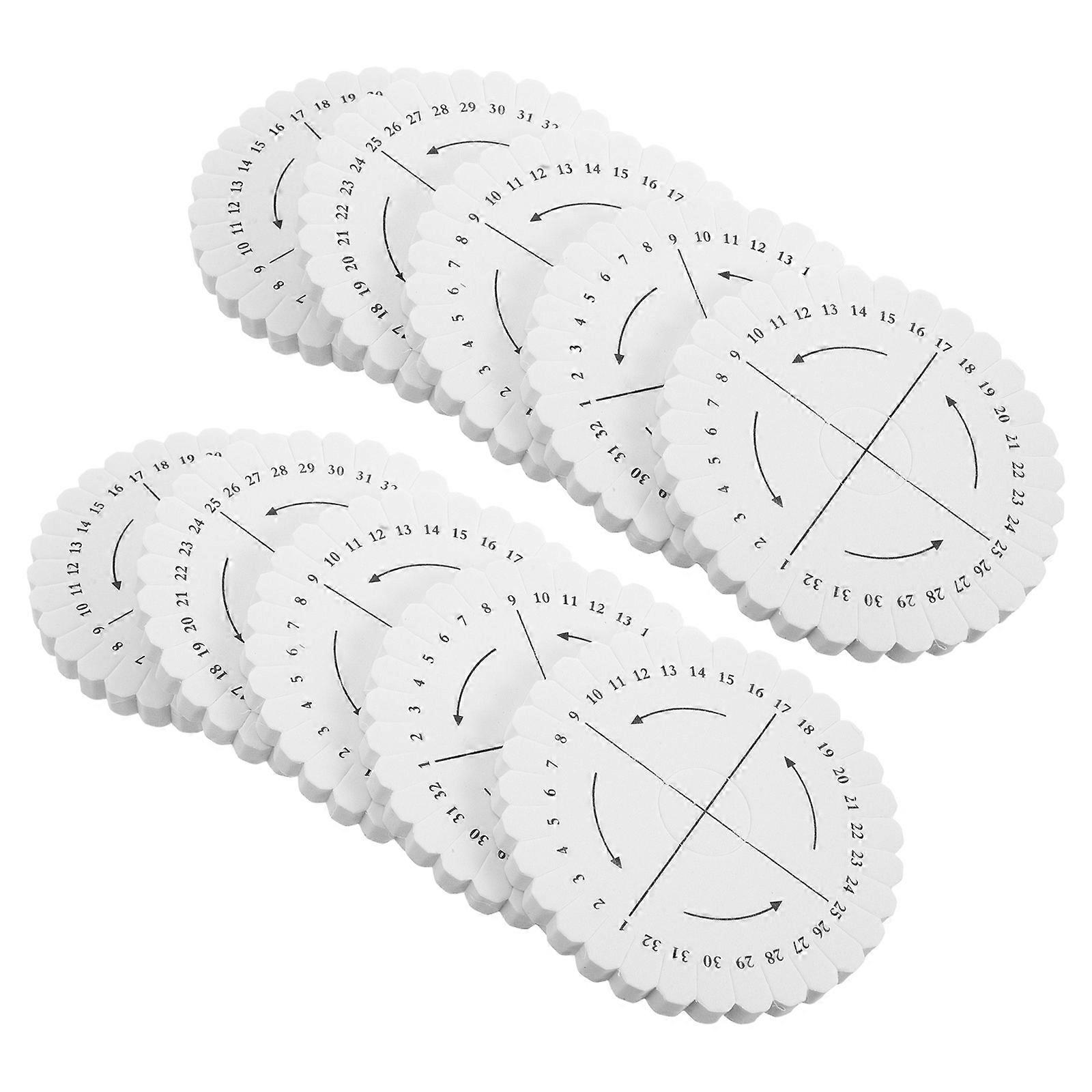 Bracelet Knitting Disk Round Braiding Plate for Craft 40Pcs Set