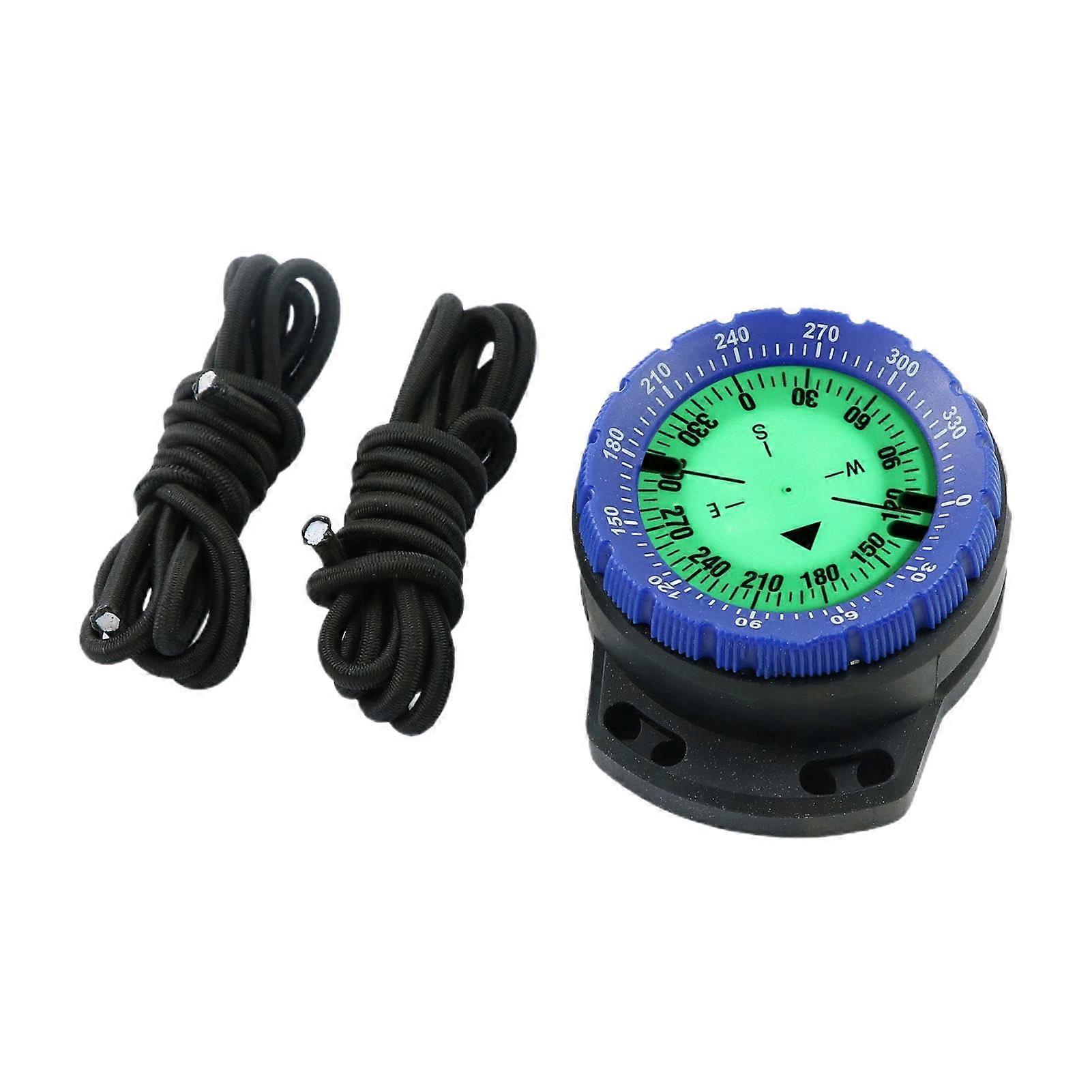 Dive Compass Waterproof Underwater Diving Compass With Rope Glowing Side Window Scuba Diving Accessories