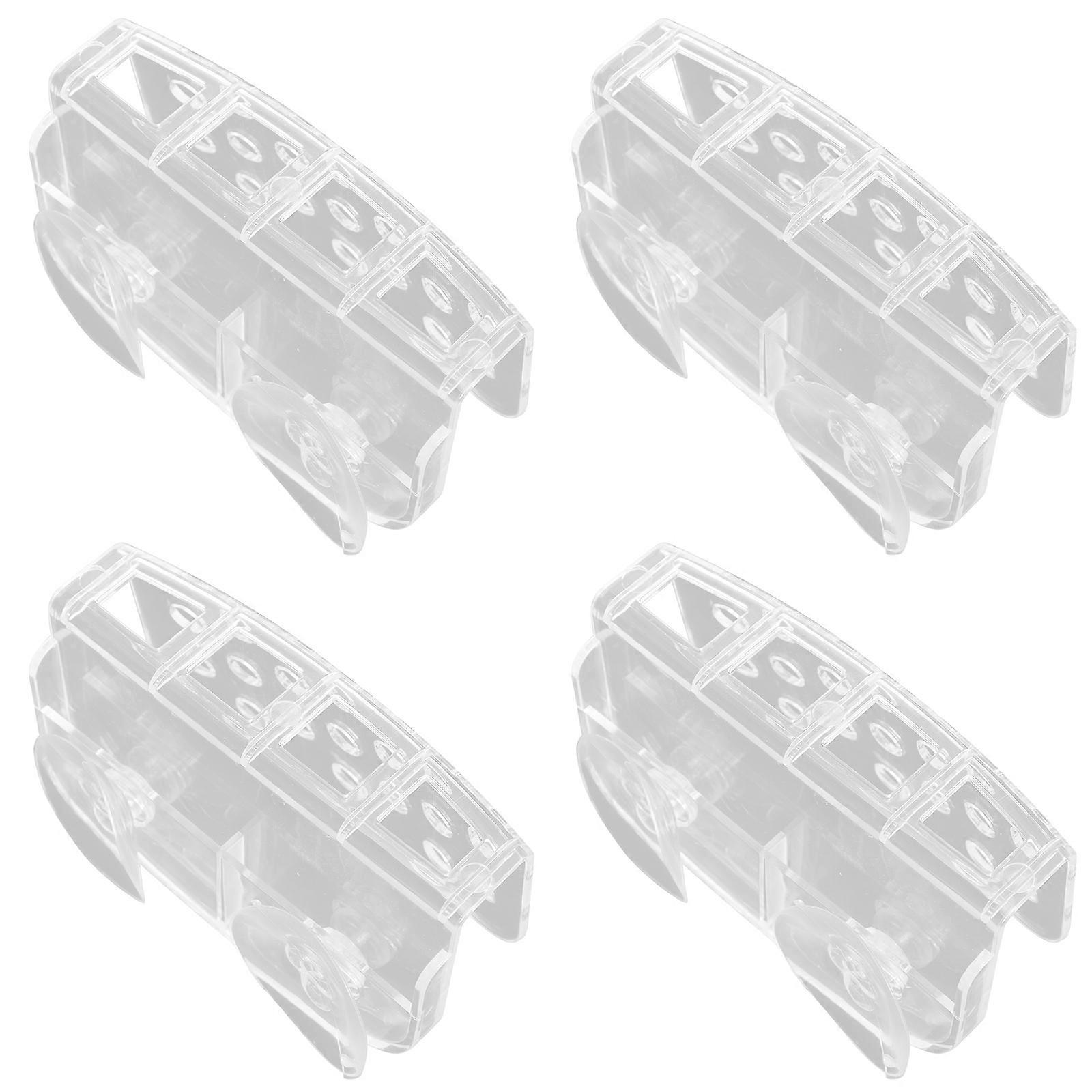 Kitchen Sink Suction Sponge Racks for Cleaning 4Pcs Storage Organizer