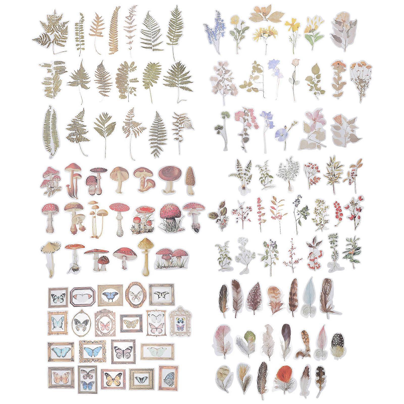 Autocollants de journal intime, autocollants de scrapbooking pour la décoration, 24 ensembles, jolis autocollants de fleurons