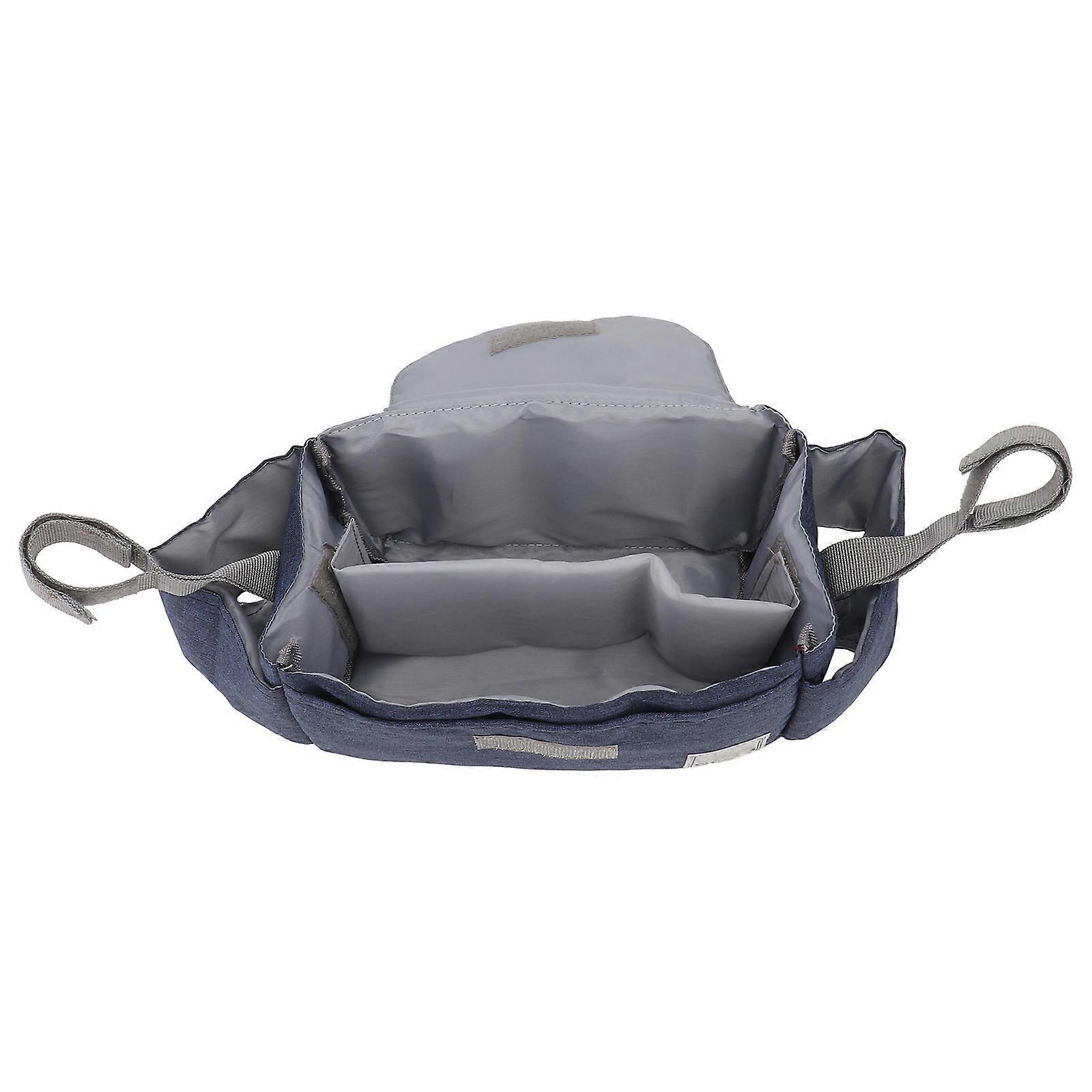 2Pcs Durable Pushchair Storage Bag for Stroller Blue Convenient Baby Carrier
