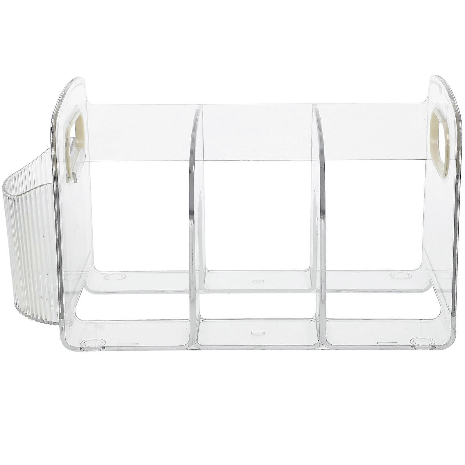 Tabletop Bookshelf Acrylic Multi-Function File Organizer Office Use 28.00X15.00X14.00Cm 1Pcs
