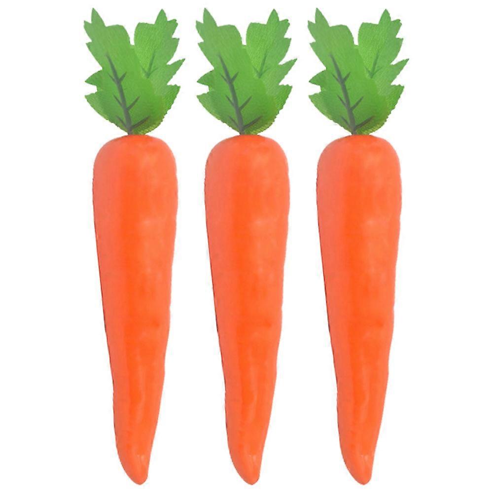 Simulation Carrot Decors 9 Pcs Craft Carrots For Bakery Display 17.5X4X4CM Bright Orange Still Life Inspiration Props