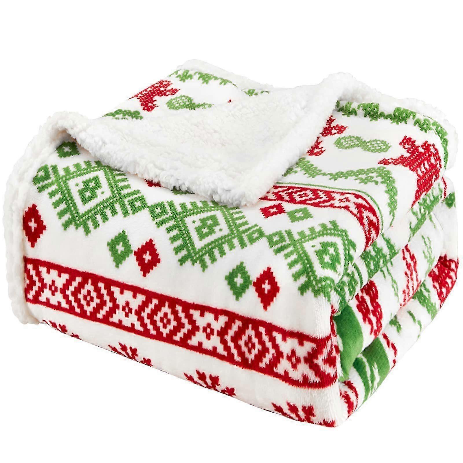 Christmas Flannel Rug For Sofa Bed
