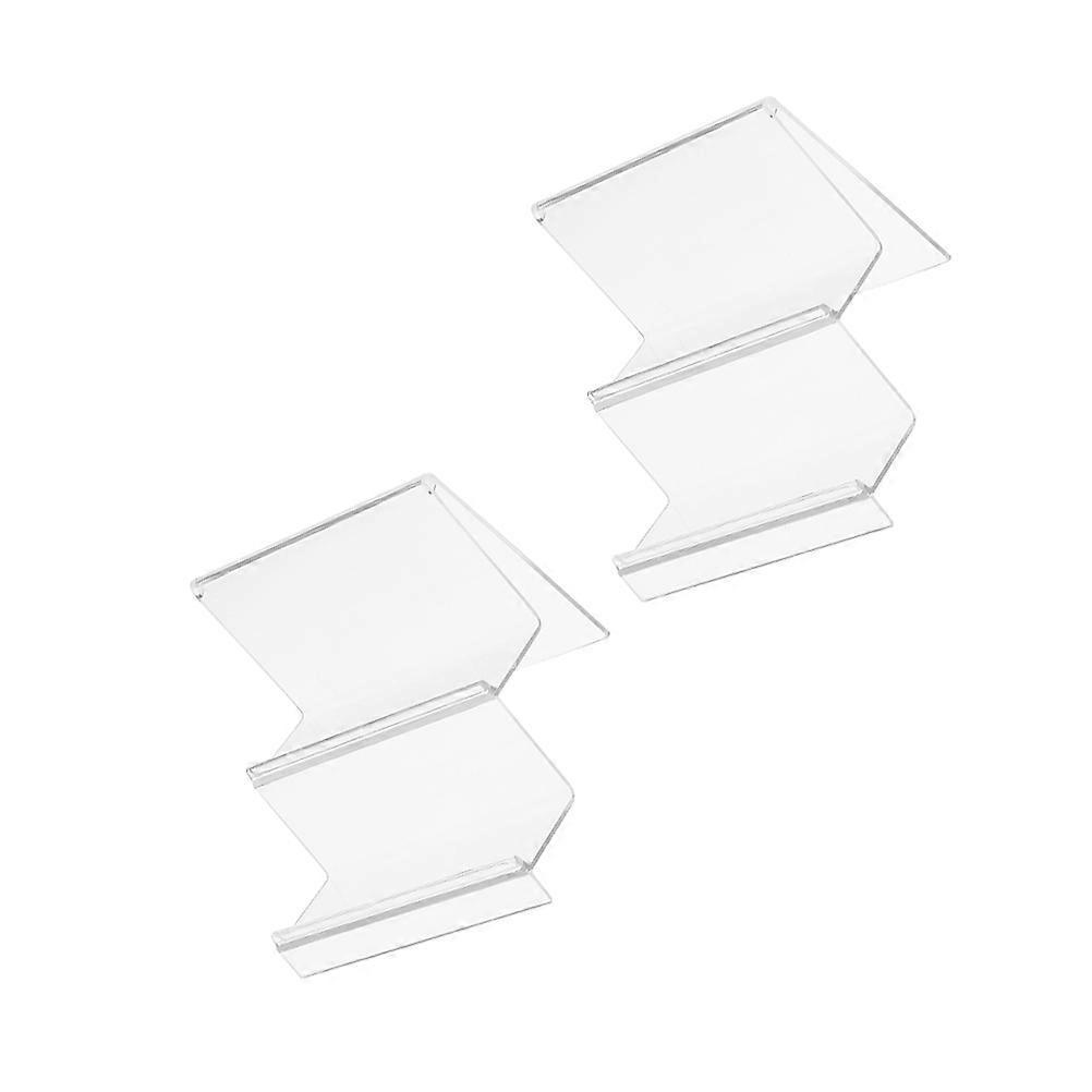 Acrylic Racks Wallet Display Stands for Storage Use 6Pcs Transparent Desktop