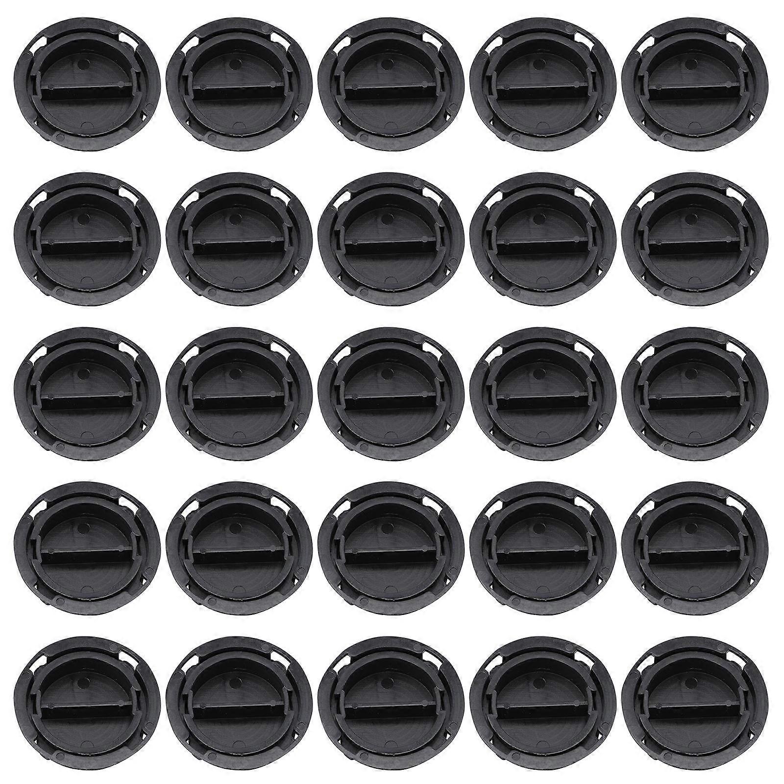100Pcs Plastic Plugs Plaster Figurine Bottom Closure Stopper Black