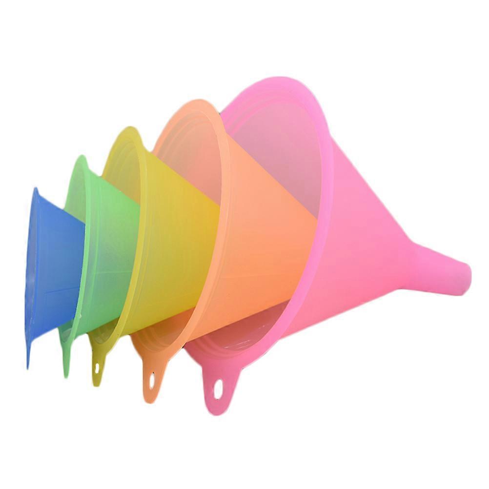 Lotion And Essential Oils Dispensing Kitchen Funnel 15Pcs Vibrant Candy Color For Food Preparation Activities