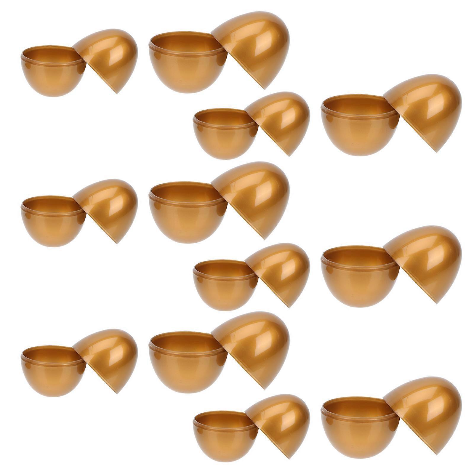 Easter Golden Eggs Empty Boxes for Gift Packaging 36Pcs Easter Egg Adorns