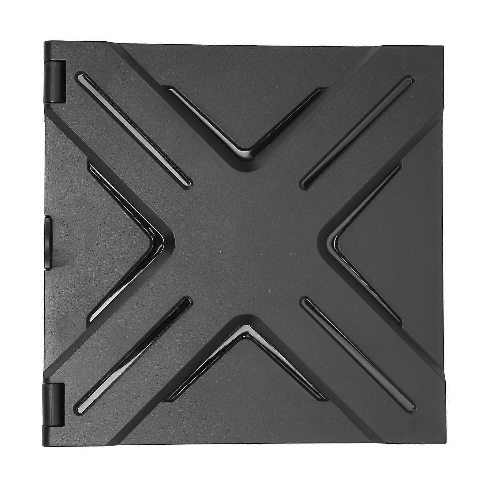 Game Console Dust Filter Cover ABS Dustproof Filter Cover with VR Retractable Storage Bracket Hook for Xbox Series X Host Black