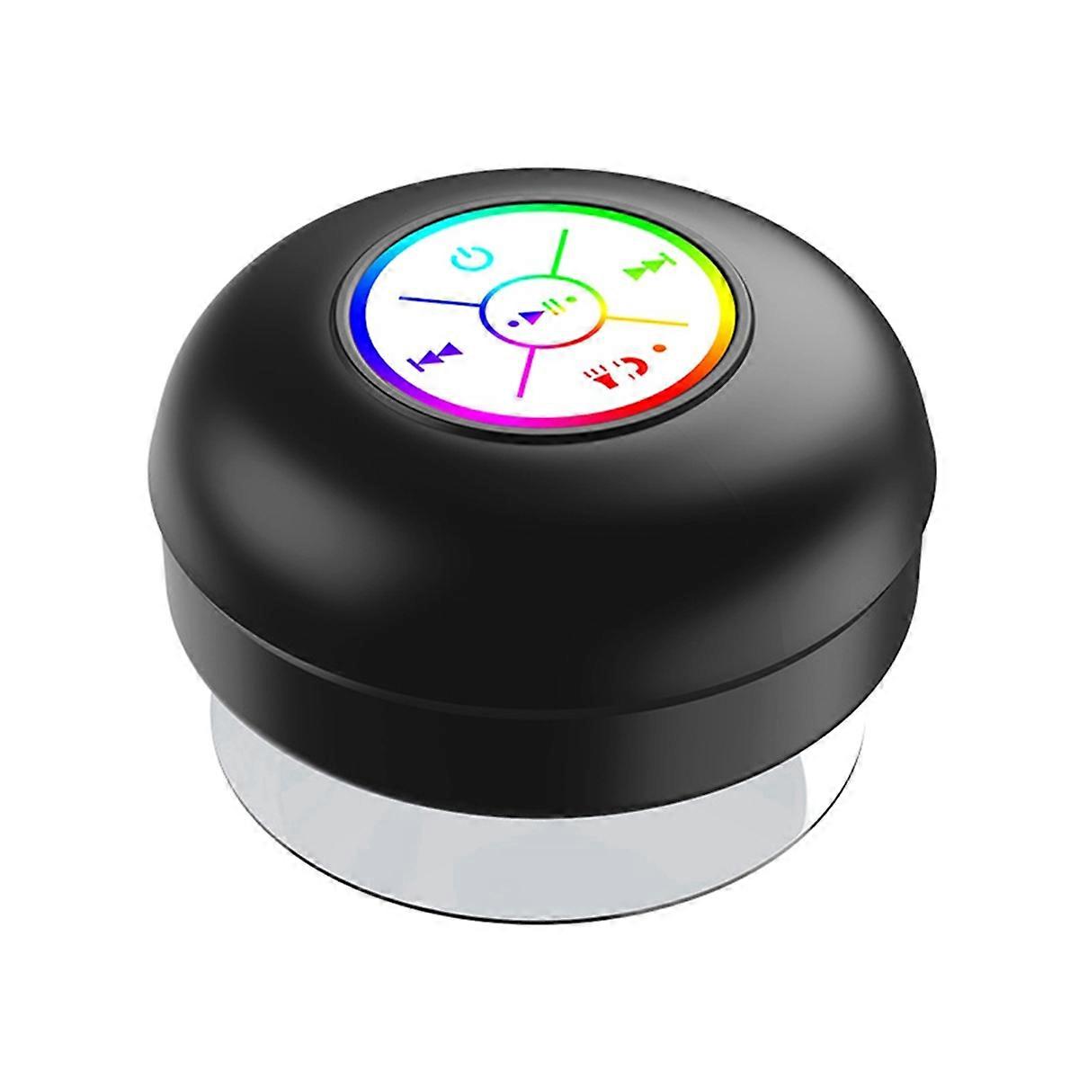 Bluetooth Speaker LED Colorful Luminous Small Speaker Black