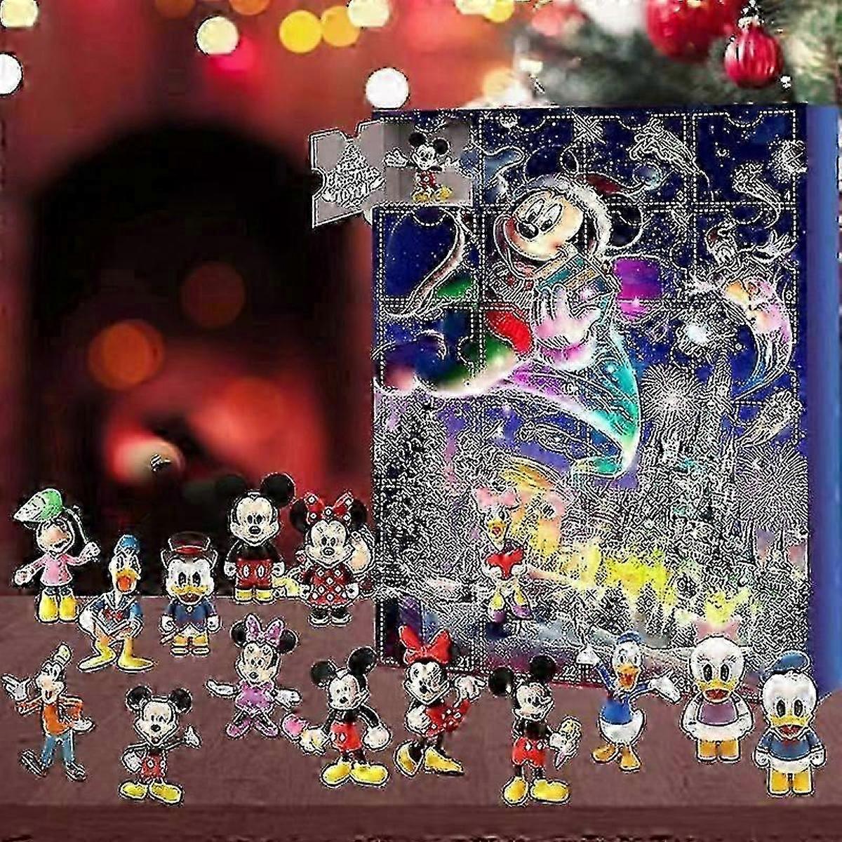 Christmas Advent Calendar Christmas Advent Calendar 24 Countdown Stitch Disney Cute Mickey Ornaments Mickey Mouse Hand-made Blind Box Doll