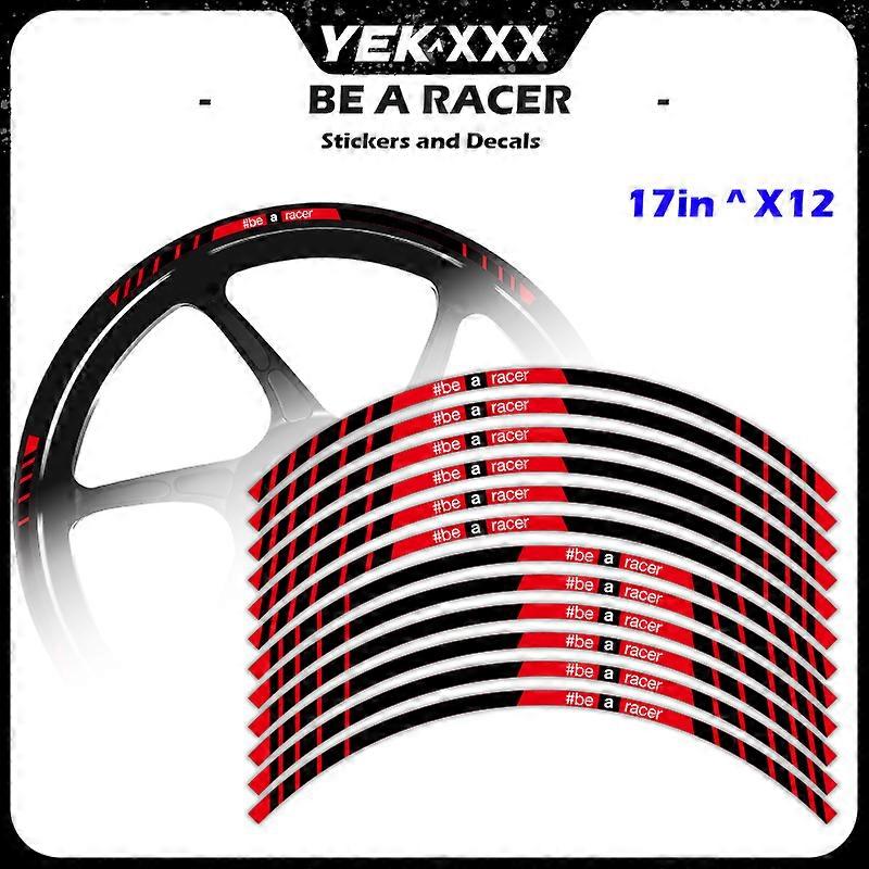 Applicable For Aprilia RSV4 Tuono V4 Shiver 900 RS 660 17" Wheel Hub Rim Decal Stickers - Front & Rear Motorcycle Rim Stickers