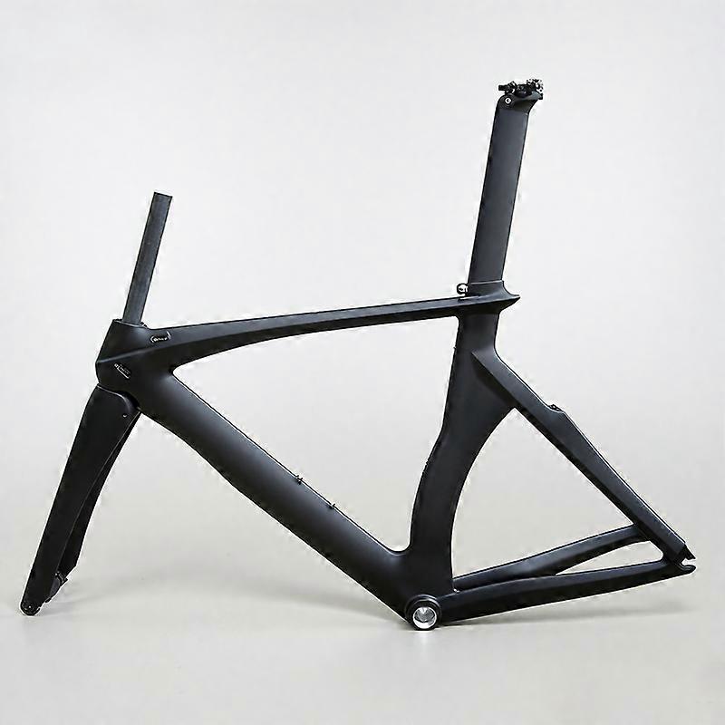 Professional Black Carbon Triathlon Bicycle Frame Road Time Trial Frameset 52cm