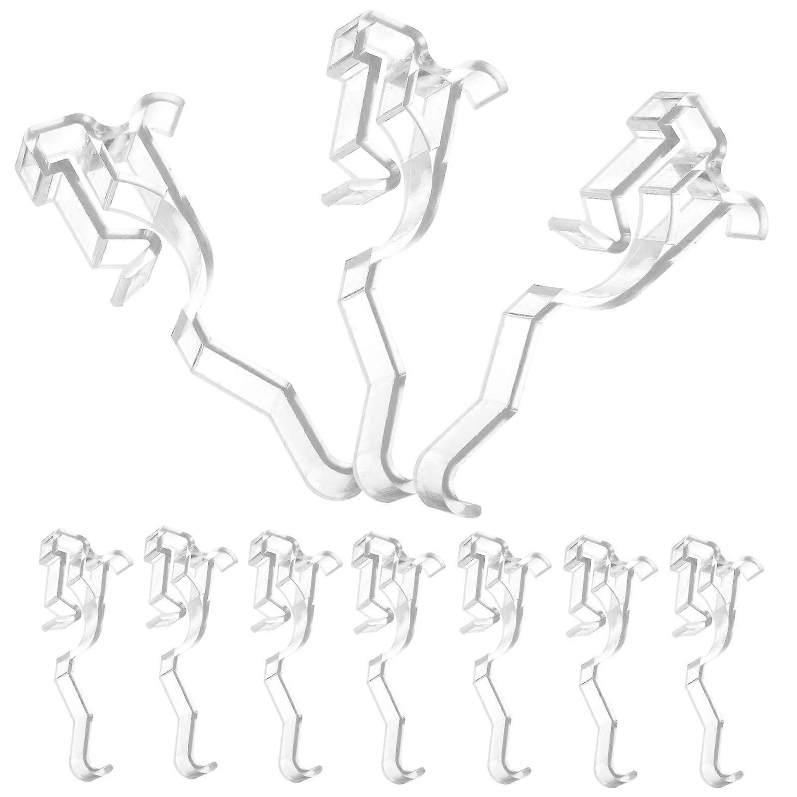 Transparent Valance Clips Plastic for Blind Replacement 50Pcs Pack