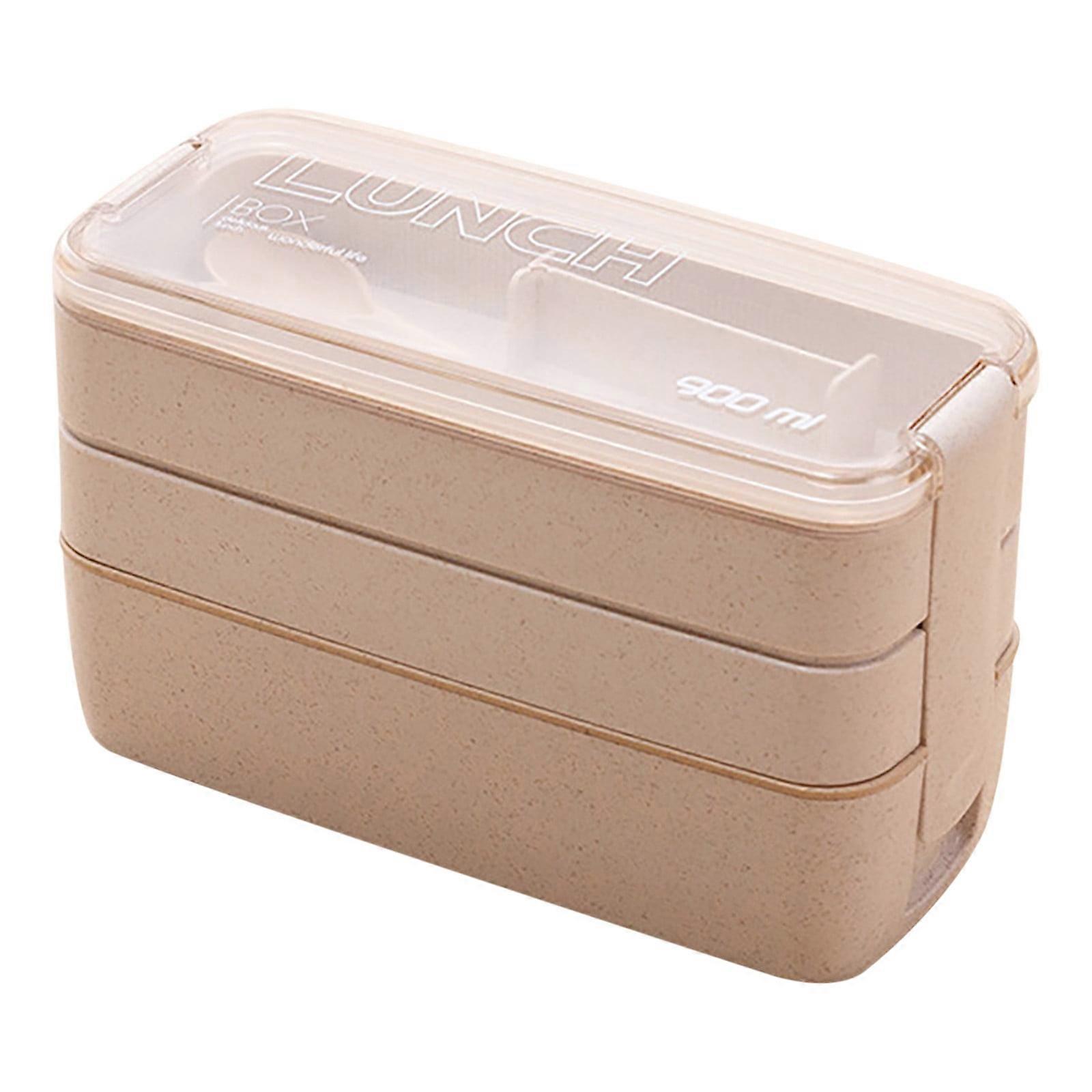 YOBOLK Multi-Layer Lunch Box with Cutlery, Portable Kitchen Organizer & Storage, Compatible with Office & Picnic Use