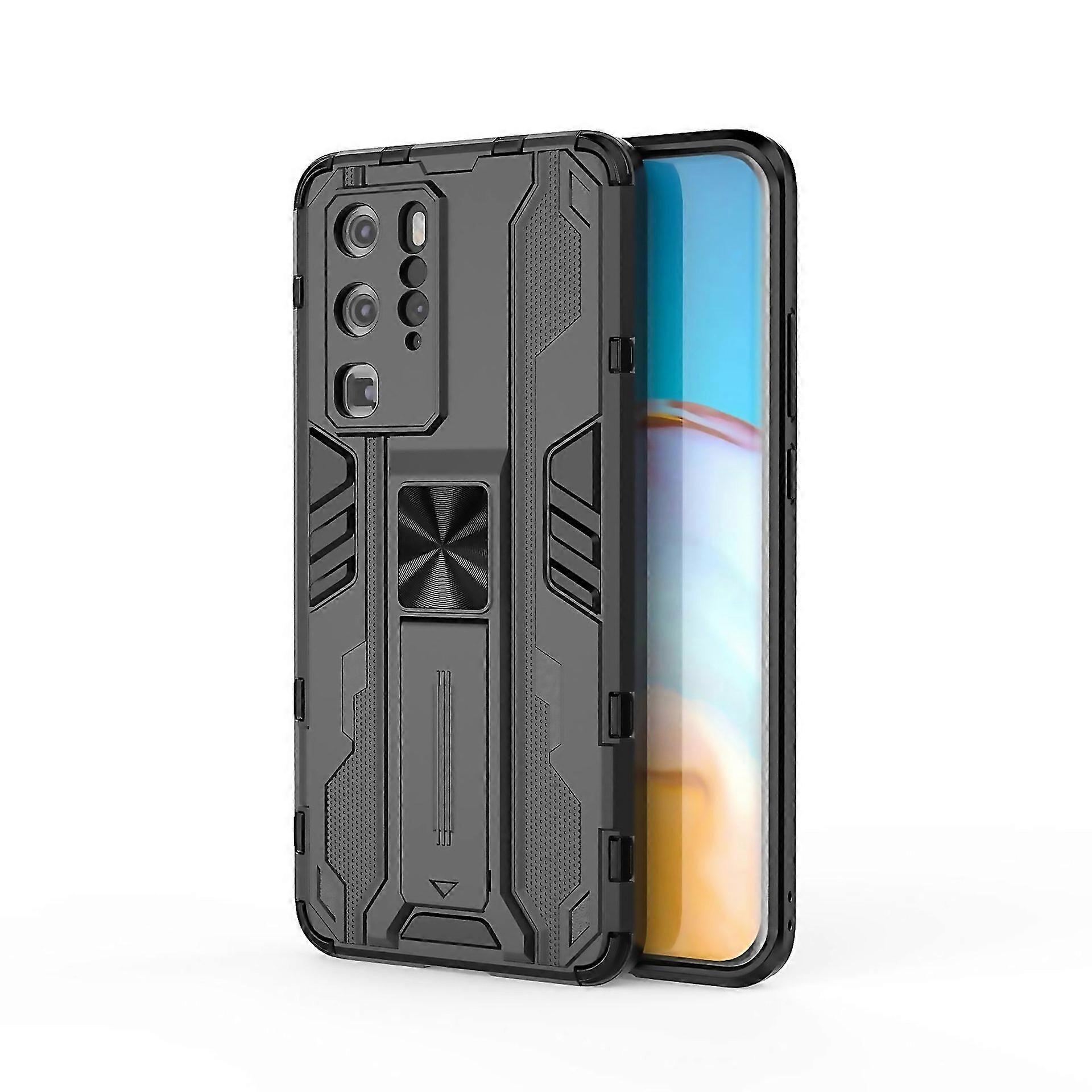 For Huawei P40 Supersonic Pc Tpu Shockproof Protective Case With Holder