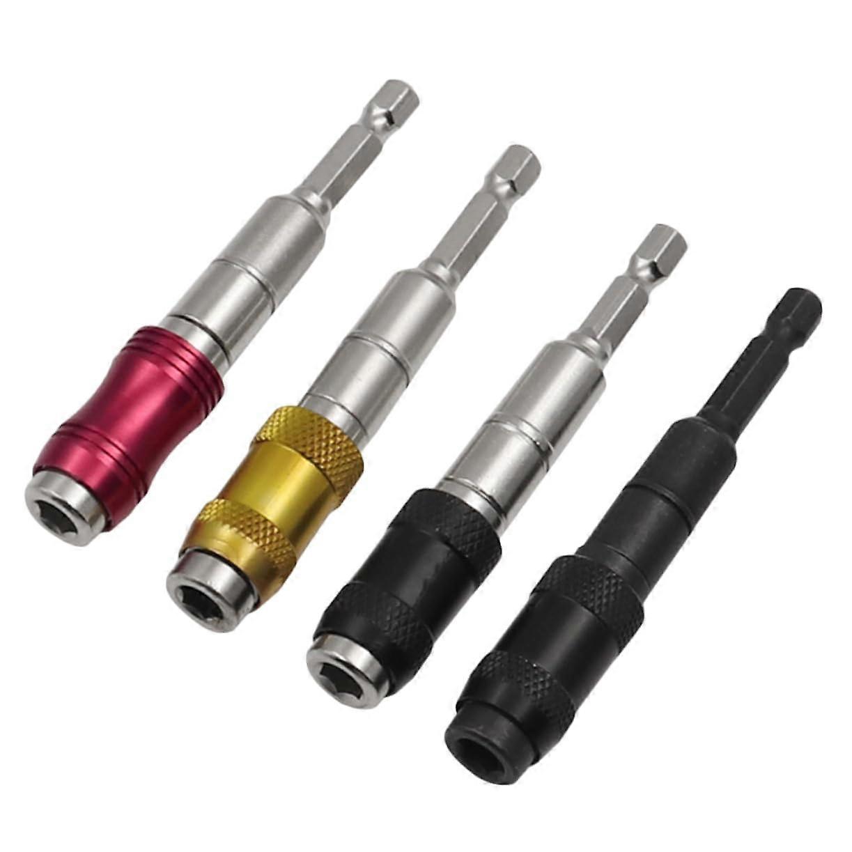 Magnetic Pivot Drill Bit Holders 4Piece Set, Steel Construction,  Torque, For Drill And Screwdriver Bits