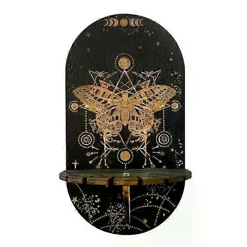 1/2/4PCS Crystal Shelf Display Wall Stand Wooden Holderrack Base