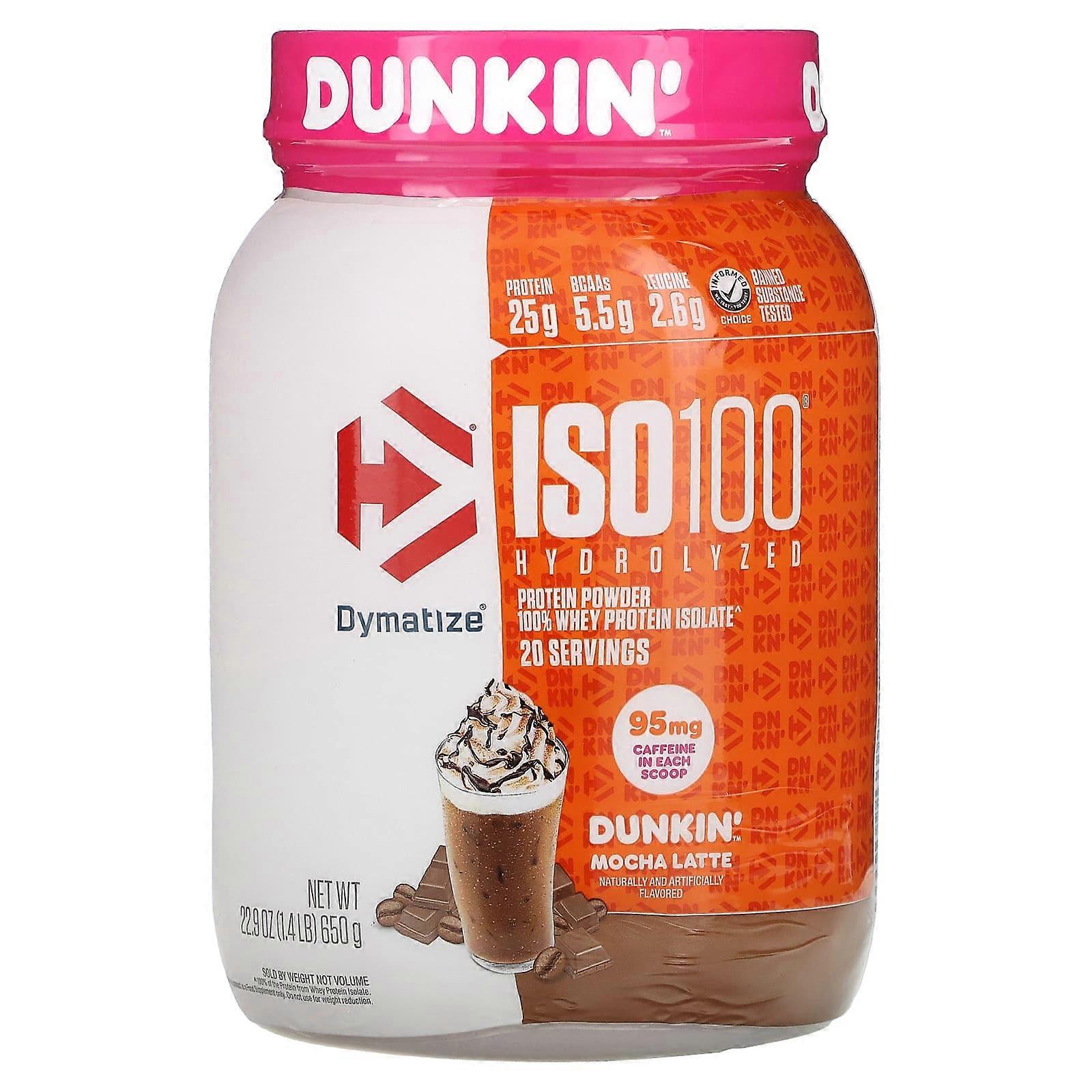 ISO100 Hydrolyzed, 100% Whey Protein Isolate, DunkinÃÂ¢ÃÂÃÂÃÂÃÂÃÂÃÂ´ Mocha Latte, 1.4 lb (650 g)
