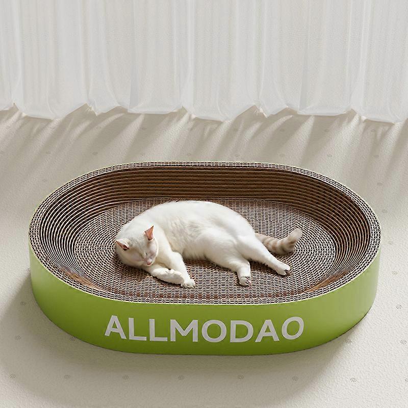 Cat Scratcher Bed Scratching Pad Corrugated Cardboard Cat Scratcher⁠⁣ Recyclable Cardboard Scratcher for Indoor Cats