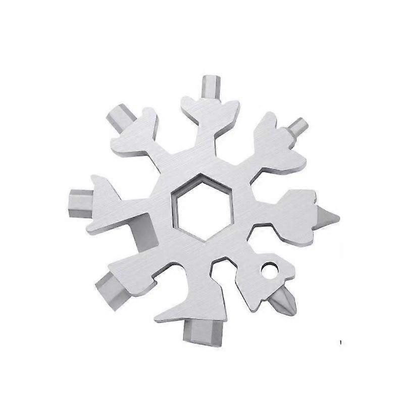 Multifunctional Portable Snowflake Wrench (Silver)