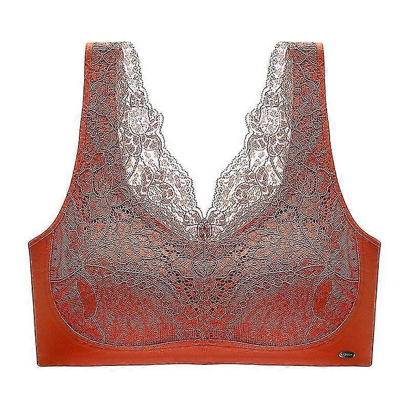 美しいバックの2パックリムなしレースブラジャーを閉じるパッド付き