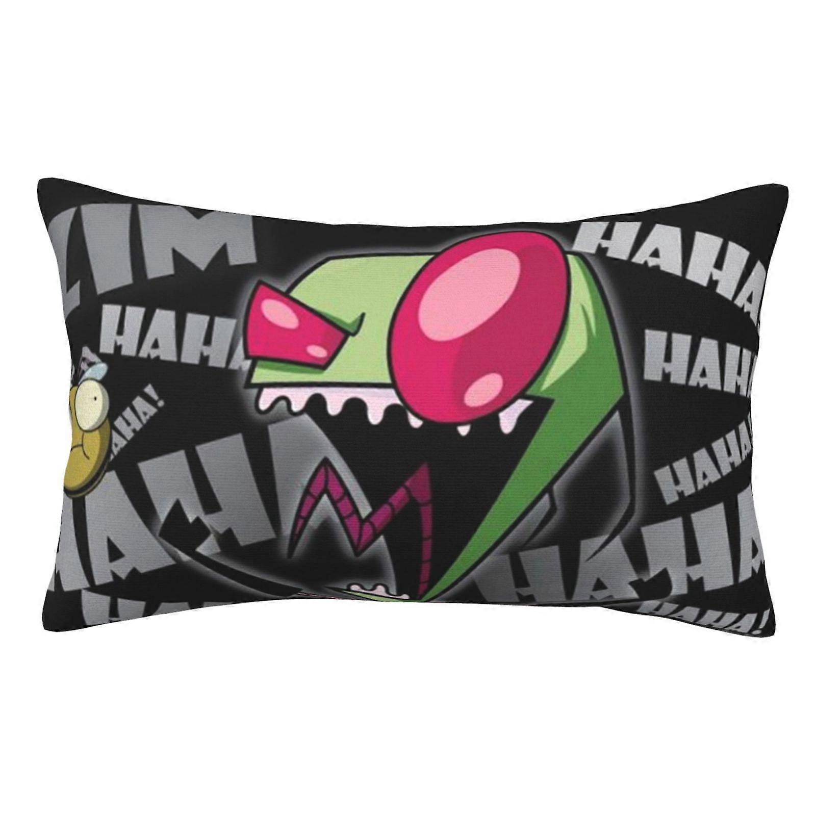 t770 Invader Zim Animation Örngott Kuddfodral Kuddfodral Med Dold Dragkedja Kuddfodral Dekor För Säng Sovsal Soffa Soffa Bil cBZT770