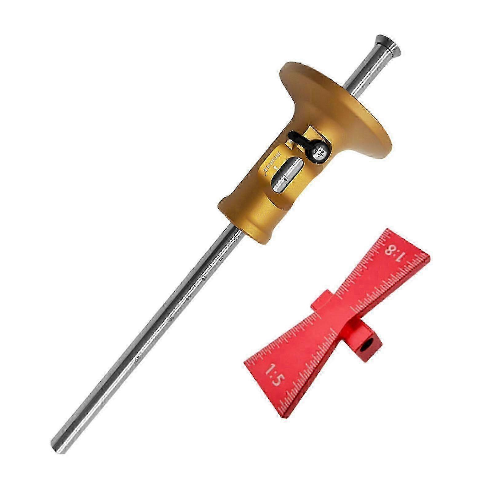 Wheel Marking Gauge Kit Woodworking Layout Tool Marking Out Wood Scribe Tool Gold