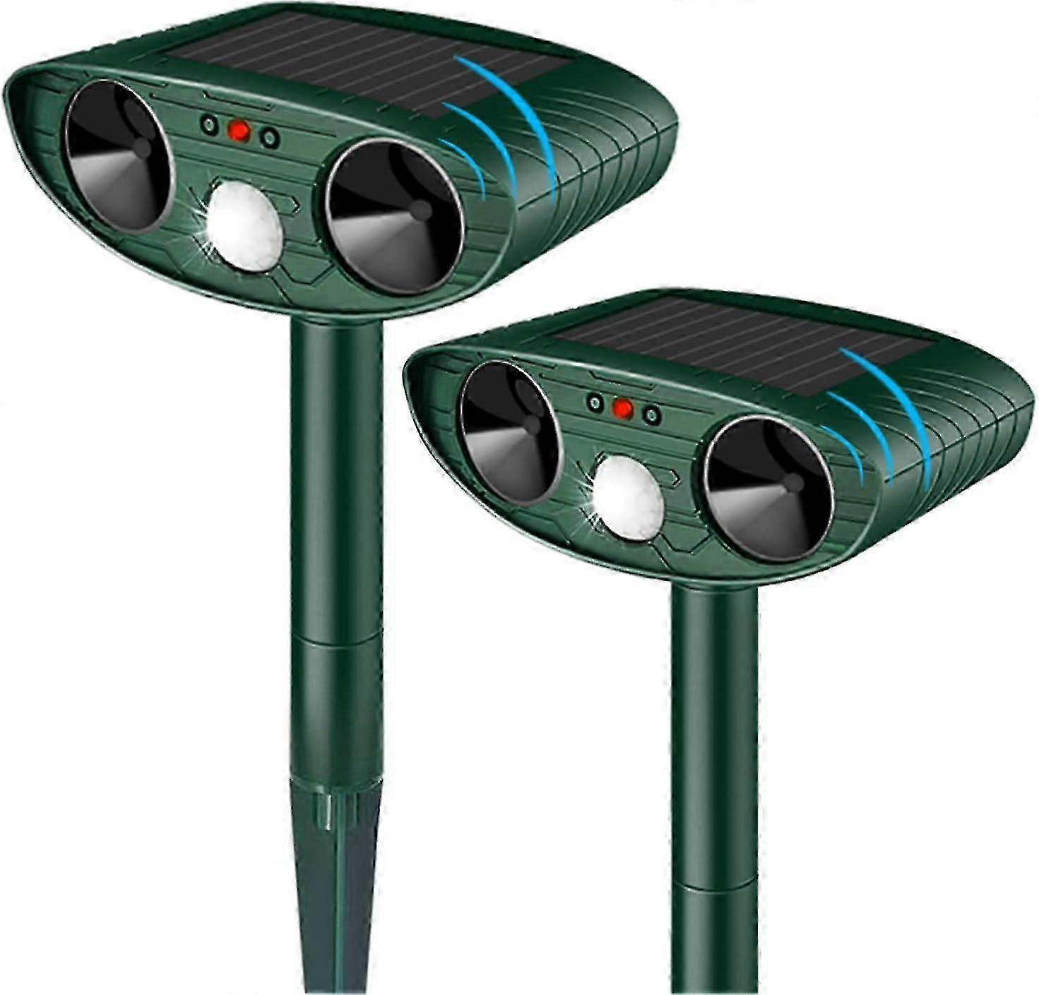 Ultrasonic Cat Repeller, TIMESISO Cat Scarer Repeller, Ultrasonic Scarer Deterrent, Rat Scarer Repellent for Outdoor Gardens 0403