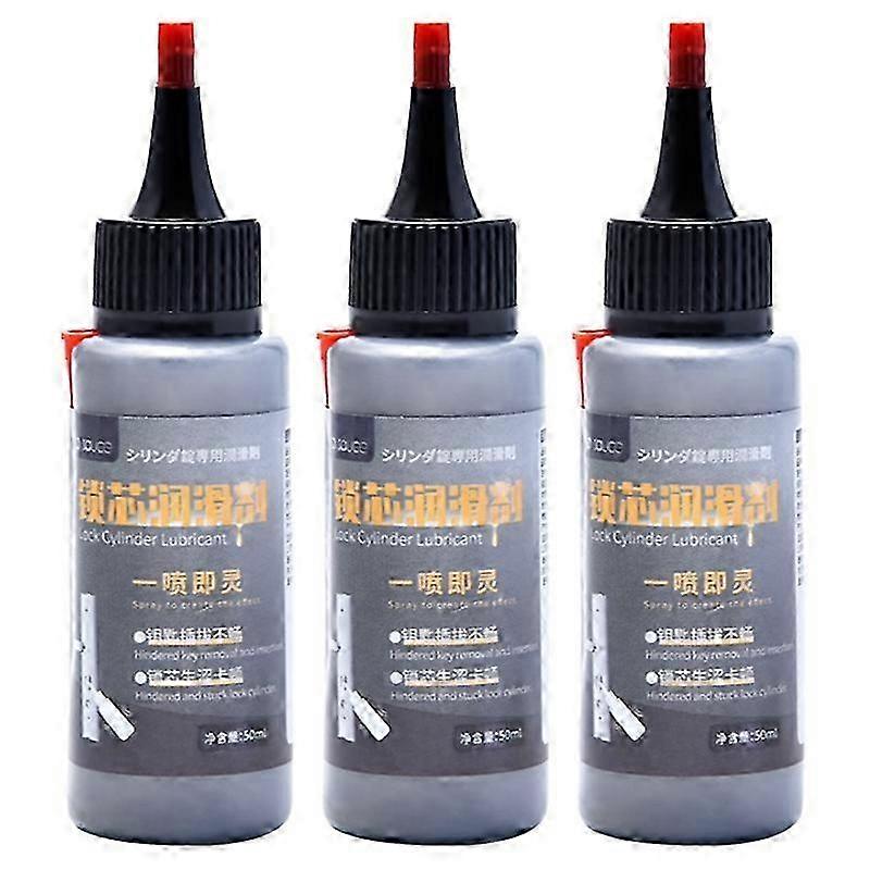 3pcs Graphite Fine Powder Lubricant For Lock Cylinder Car Random Padlock