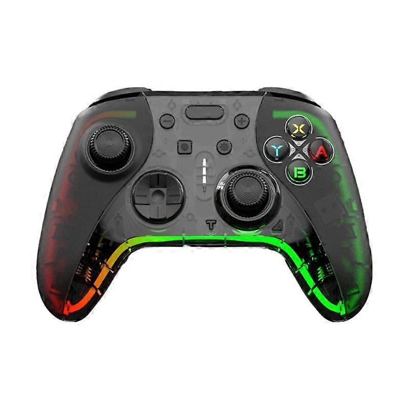 Gaming Controller RGB LED Bluetooth-compatible Wireless Gamepad Gyroscope
