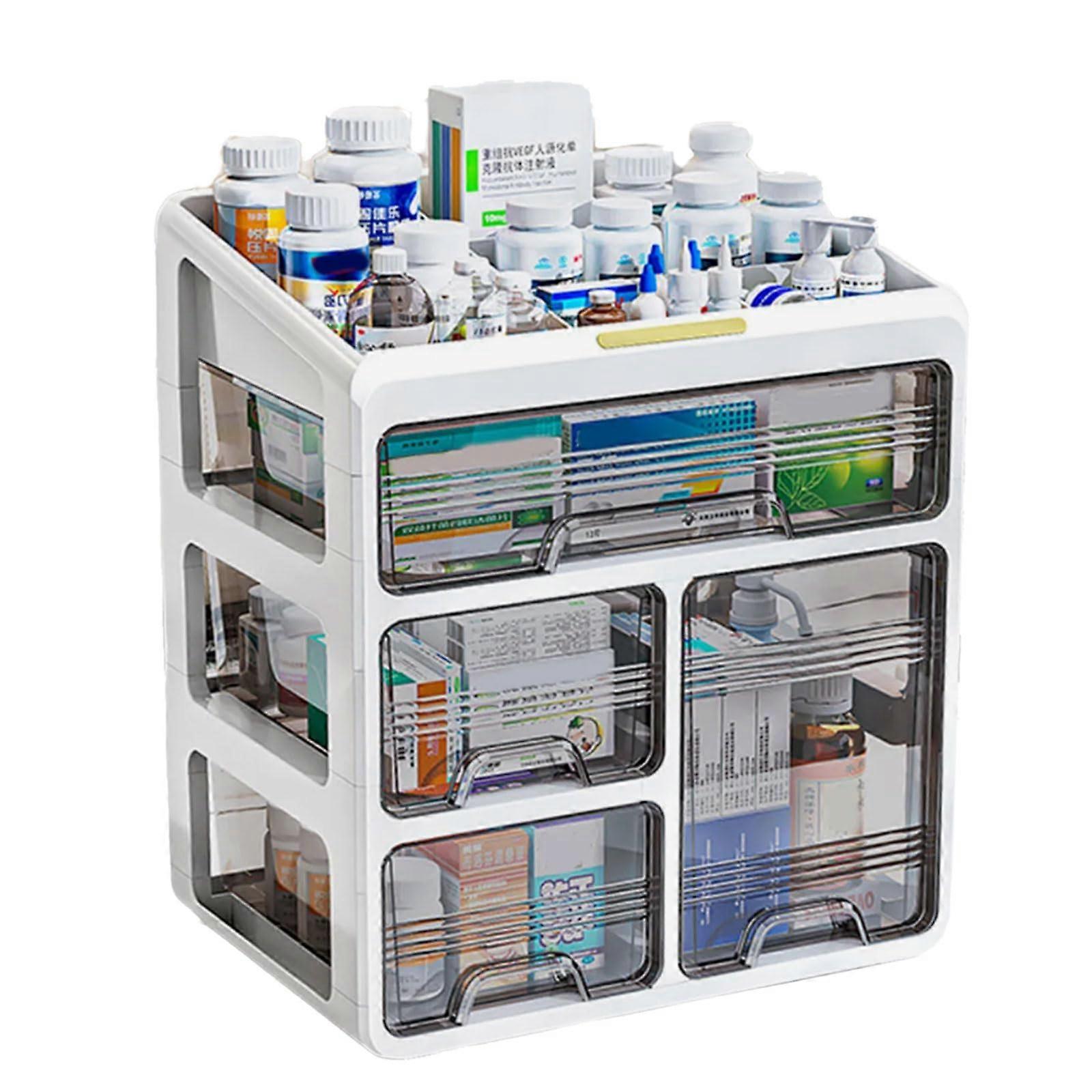 Cosmetic Storage Rack Multicompartment Desktop 3Layer Plastic Storage Rack For Home Or Professional Use