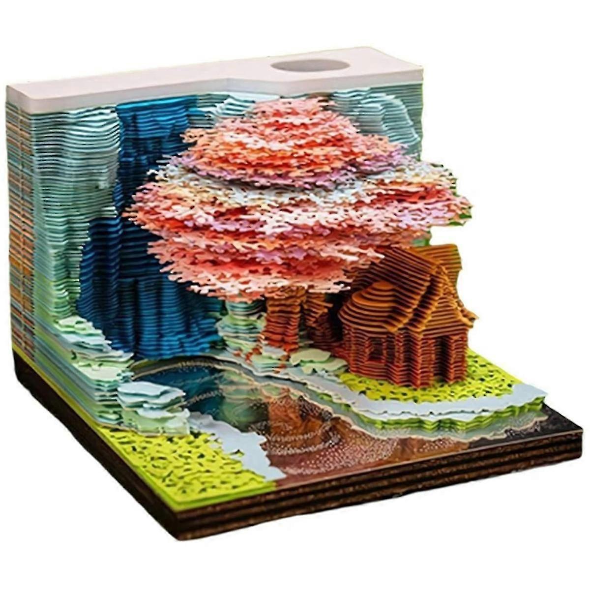 3D Tear Away Art Weekly Calendar 2025 with Led Light