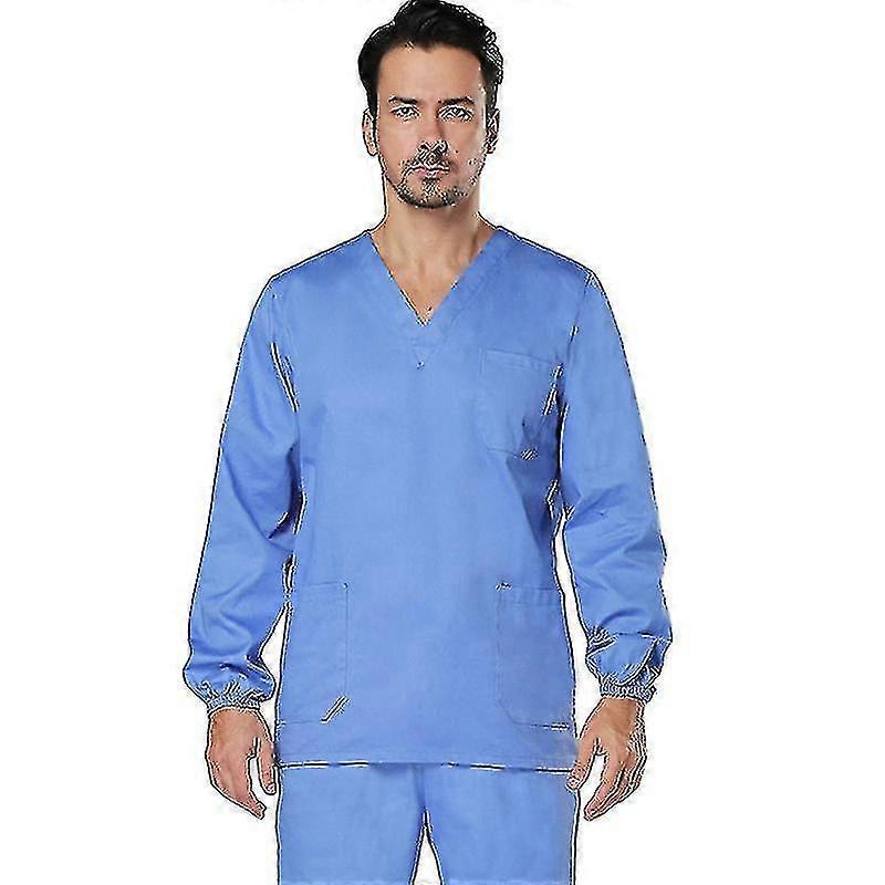 Tıbbi Üniforma Unisex 4 Yönlü Streç Kese Set Tıbbi Fırçalar Üst Ve Pantolon