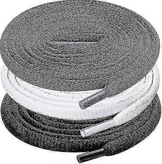 3 Pair Oval Shoe Laces, Half Round 1/4" Shoelaces For Athletic Running Sneakers Shoes Boot Strings_yyc