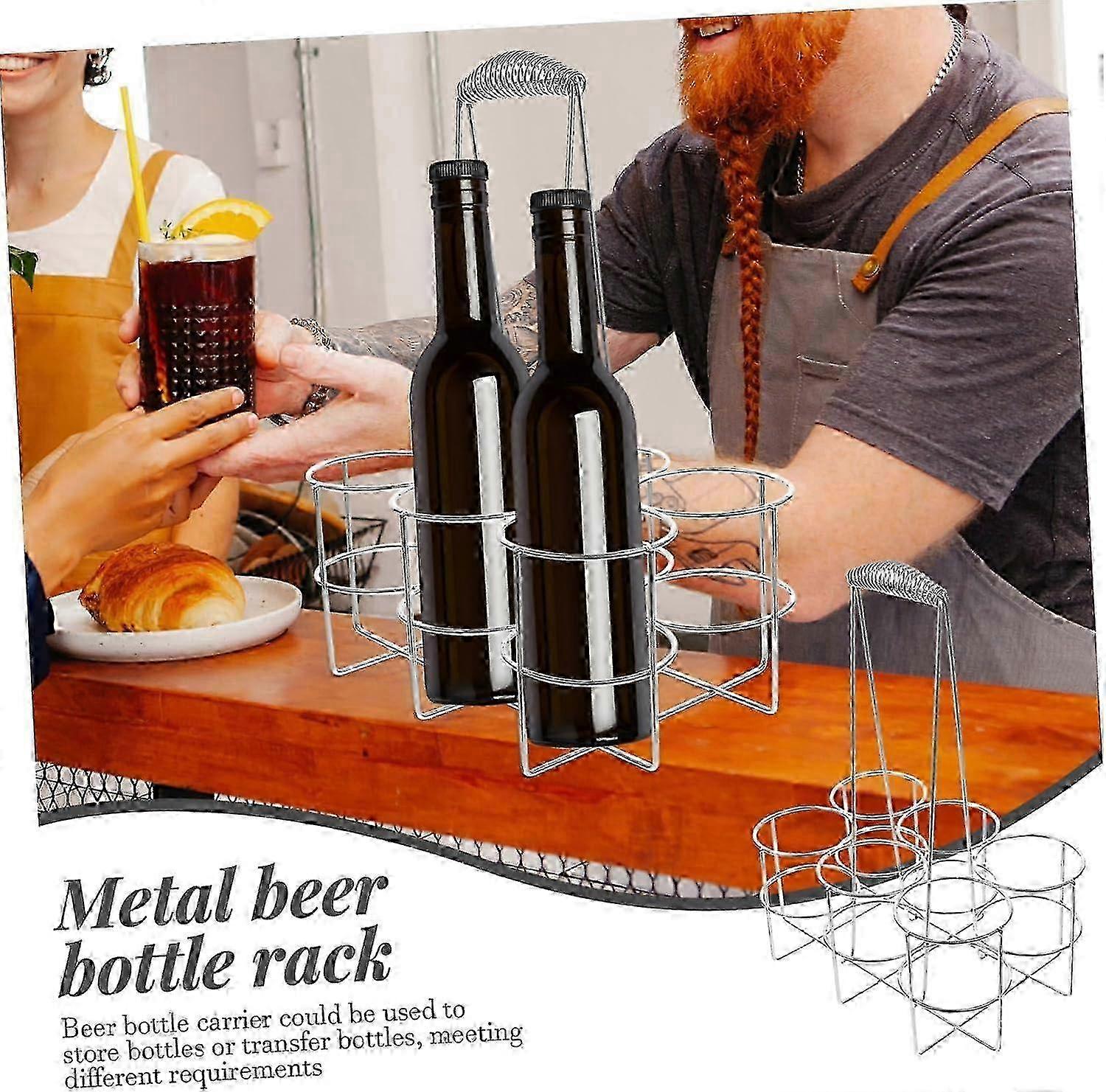 Compact Bottle Holder Bar Basket for Hotel Bars 2025